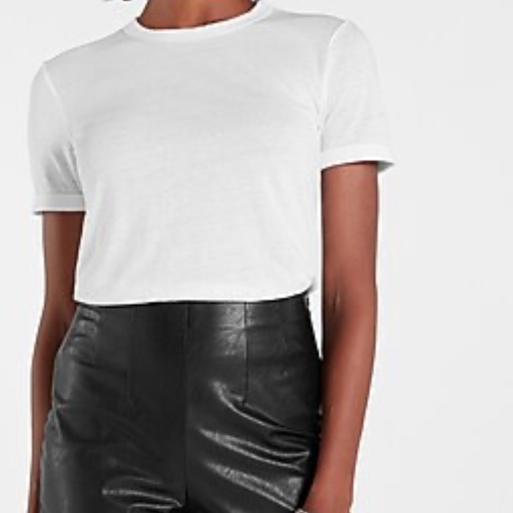 White crewneck tee